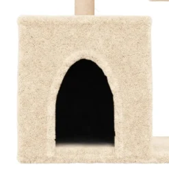 vidaXL Kattenmeubel met sisal krabpalen 86 cm crèmekleurig