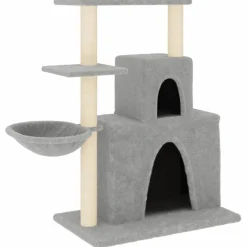 vidaXL Kattenmeubel met sisal krabpalen 83 cm lichtgrijs