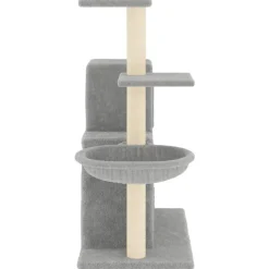 vidaXL Kattenmeubel met sisal krabpalen 83 cm lichtgrijs