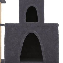 vidaXL Kattenmeubel met sisal krabpalen 83 cm donkergrijs