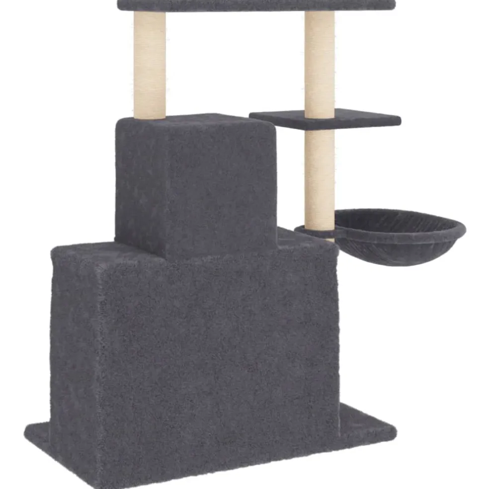 vidaXL Kattenmeubel met sisal krabpalen 83 cm donkergrijs