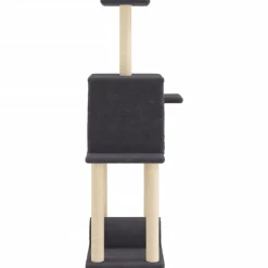 vidaXL Kattenmeubel met sisal krabpalen 122 cm donkergrijs