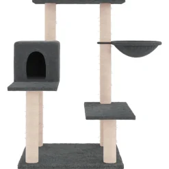 vidaXL Kattenmeubel met sisal krabpalen 82,5 cm donkergrijs
