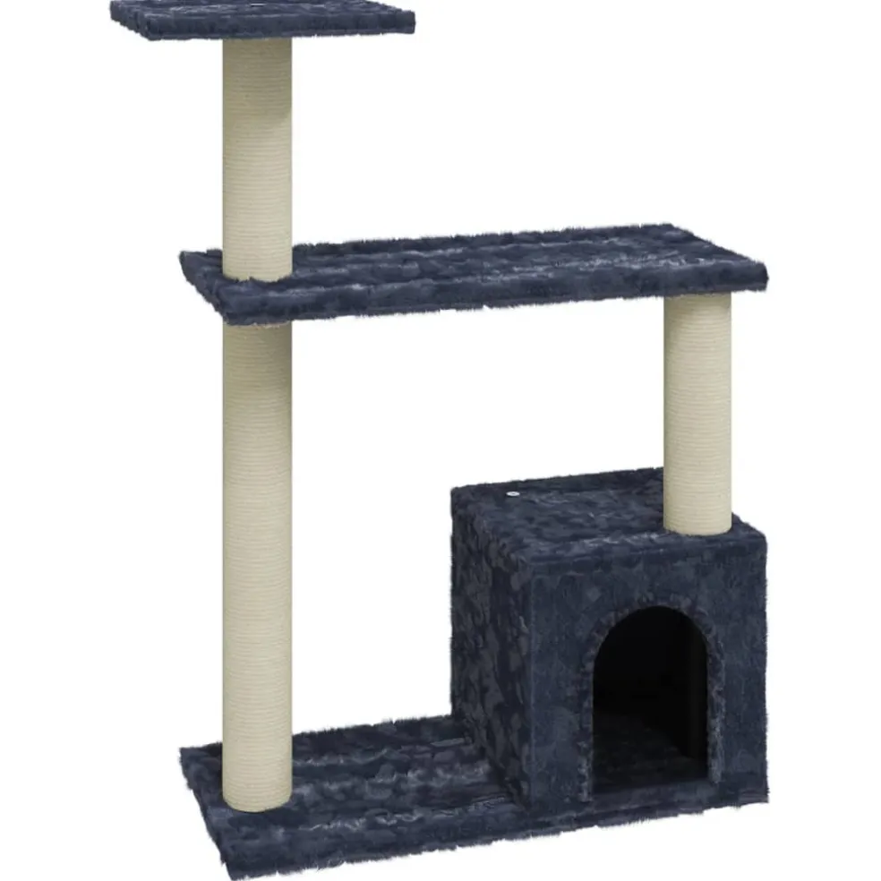 vidaXL Kattenmeubel met sisal krabpalen 70 cm donkergrijs
