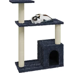 vidaXL Kattenmeubel met sisal krabpalen 70 cm donkergrijs