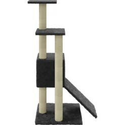 vidaXL Kattenmeubel met sisal krabpalen 92 cm donkergrijs