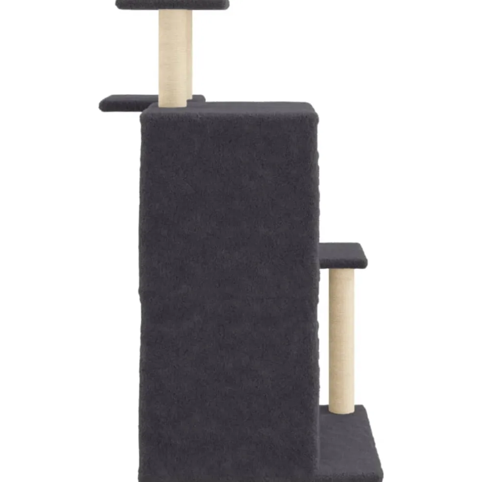 vidaXL Kattenmeubel met sisal krabpalen 97 cm donkergrijs