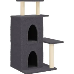 vidaXL Kattenmeubel met sisal krabpalen 97 cm donkergrijs