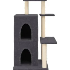 vidaXL Kattenmeubel met sisal krabpalen 97 cm donkergrijs
