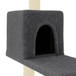 vidaXL Kattenmeubel met sisal krabpalen 95 cm donkergrijs