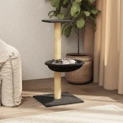 vidaXL Kattenmeubel met sisal krabpaal 74 cm donkergrijs