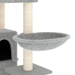 vidaXL Kattenmeubel met sisal krabpalen 175 cm lichtgrijs