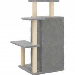 vidaXL Kattenmeubel met sisal krabpalen 97 cm lichtgrijs