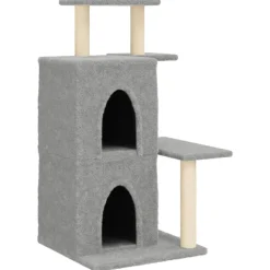 vidaXL Kattenmeubel met sisal krabpalen 97 cm lichtgrijs