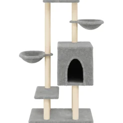 vidaXL Kattenmeubel met sisal krabpalen 117 cm lichtgrijs