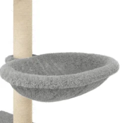vidaXL Kattenmeubel met sisal krabpalen 117 cm lichtgrijs