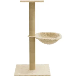 vidaXL Kattenmeubel met sisal krabpaal 74 cm crèmekleurig