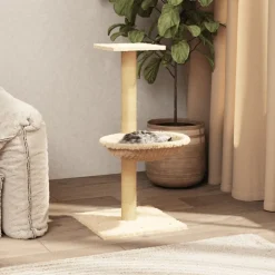 vidaXL Kattenmeubel met sisal krabpaal 74 cm crèmekleurig
