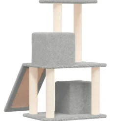 vidaXL Kattenmeubel met sisal krabpalen 82 cm lichtgrijs