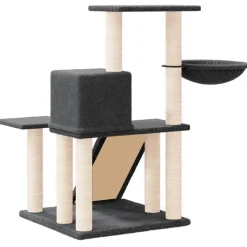 vidaXL Kattenmeubel met sisal krabpalen 82 cm donkergrijs