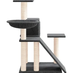 vidaXL Kattenmeubel met sisal krabpalen 82 cm donkergrijs