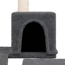 vidaXL Kattenmeubel met sisal krabpalen 82 cm donkergrijs