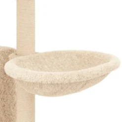 vidaXL Kattenmeubel met sisal krabpalen 122 cm lichtgrijs