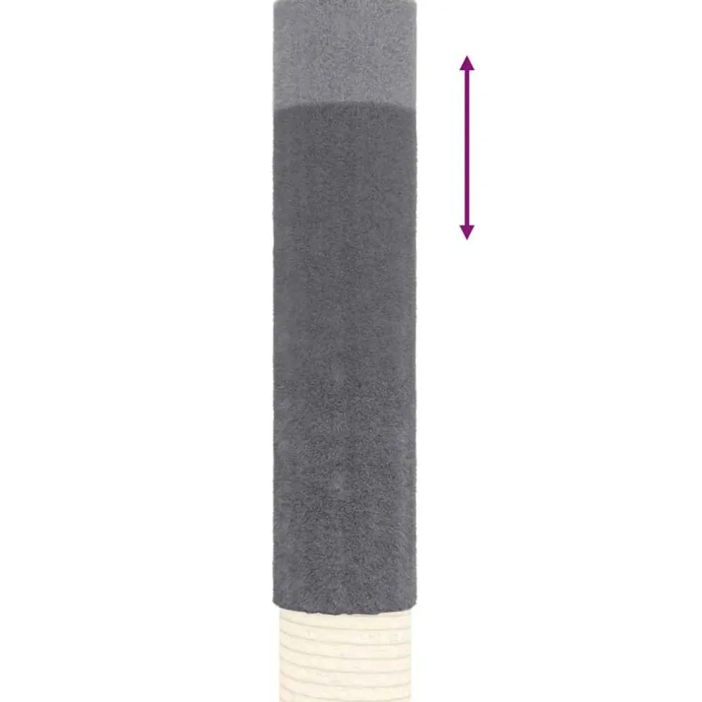 vidaXL Kattenmeubel vloer tot plafond 277-303 cm donkergrijs