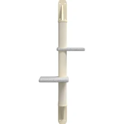 vidaXL Kattenmeubel wandgemonteerd met krabpaal 108 cm lichtgrijs