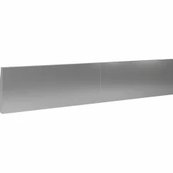 vidaXL Keerwand 2 st 100 x 12 x 30 cm Gegalvaniseerd staal zilver