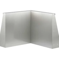 vidaXL Keerwand 2 st 50 x 50 x 30 cm Roestvrij staal zilver