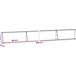 vidaXL Keerwand 6 st 100 x 12 x 30 cm Staal Olijfgroen