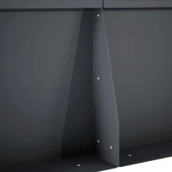 vidaXL Keerwand 2 st 100 x 12 x 30 cm Staal Antraciet