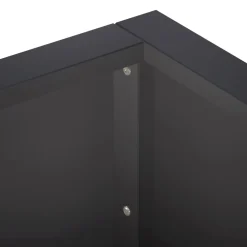vidaXL Keerwand 2 st 50 x 50 x 30 cm Staal Zwart