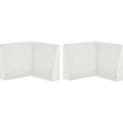 vidaXL Keerwand 6 st 100 x 12 x 30 cm Staal Antraciet