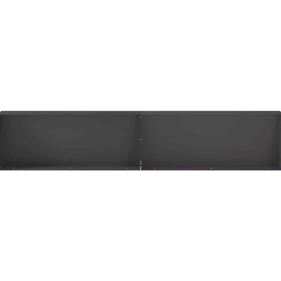 vidaXL Keerwand 6 st 100 x 12 x 30 cm Staal Zwart