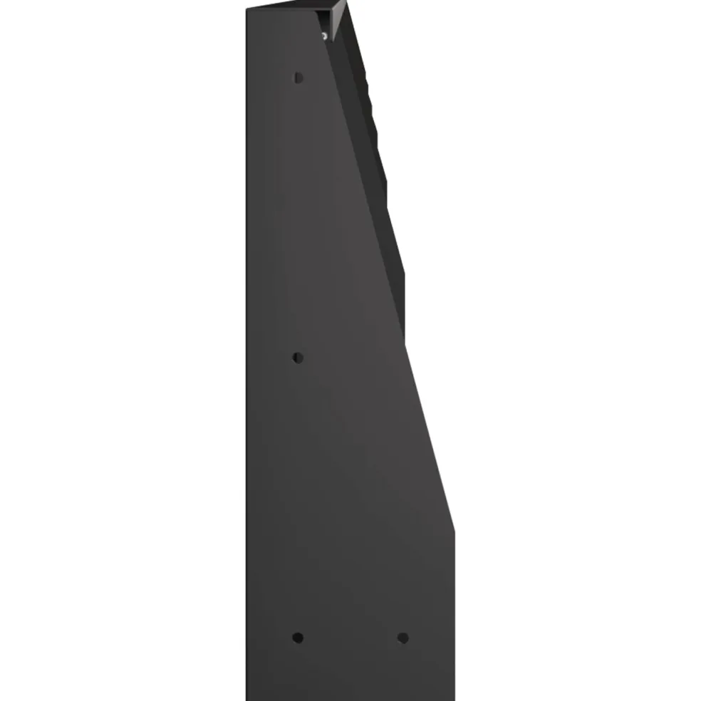 vidaXL Keerwand 6 st 100 x 12 x 30 cm Staal Zwart
