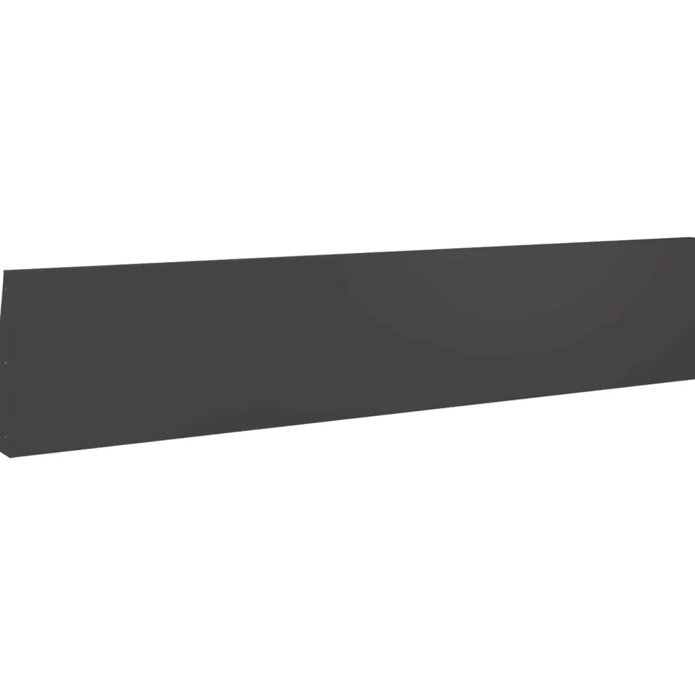 vidaXL Keerwand 6 st 100 x 12 x 30 cm Staal Zwart