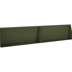 vidaXL Keerwand 2 st 100 x 12 x 30 cm Staal Olijfgroen