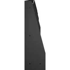 vidaXL Keerwand 4 st 100 x 12 x 30 cm Staal Zwart
