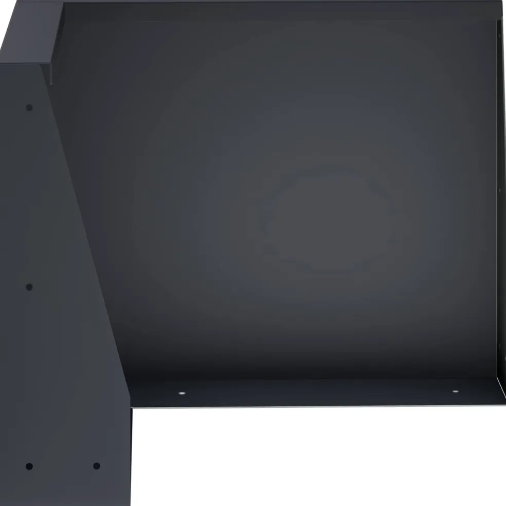 vidaXL Keerwand 2 st 50 x 50 x 30 cm Staal Antraciet