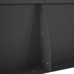 vidaXL Keerwand 2 st 100 x 12 x 30 cm Staal Zwart