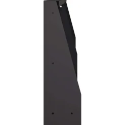 vidaXL Keerwand 2 st 100 x 12 x 30 cm Staal Zwart