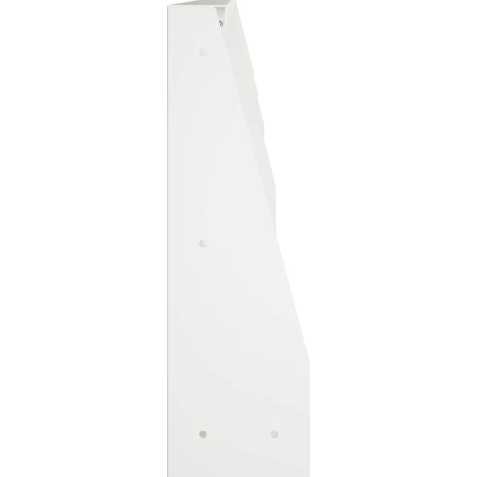 vidaXL Keerwand 4 st 100 x 12 x 30 cm Staal Wit