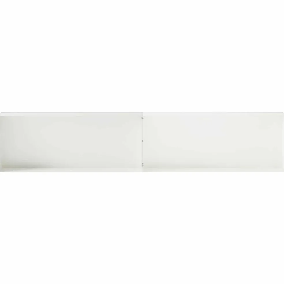 vidaXL Keerwand 4 st 100 x 12 x 30 cm Staal Wit