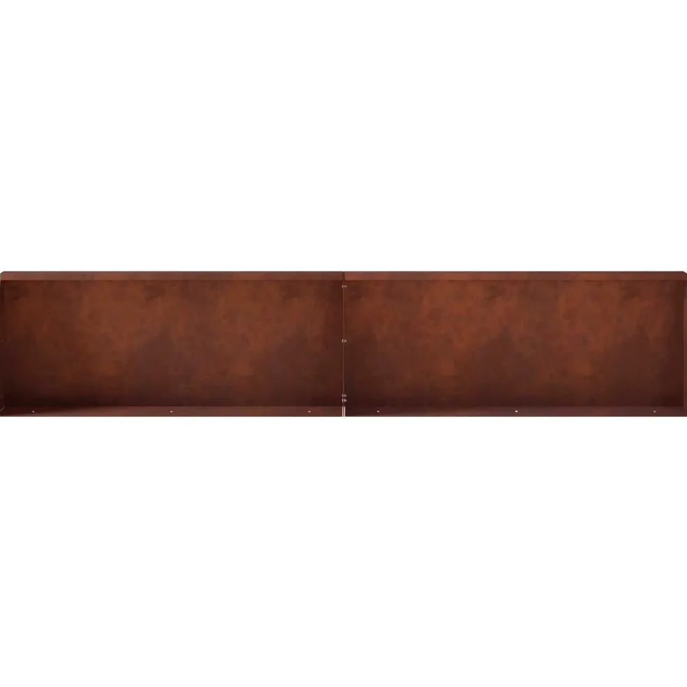 vidaXL Keerwand 4 st 100 x 12 x 30 cm weervast staal Roestkleurig