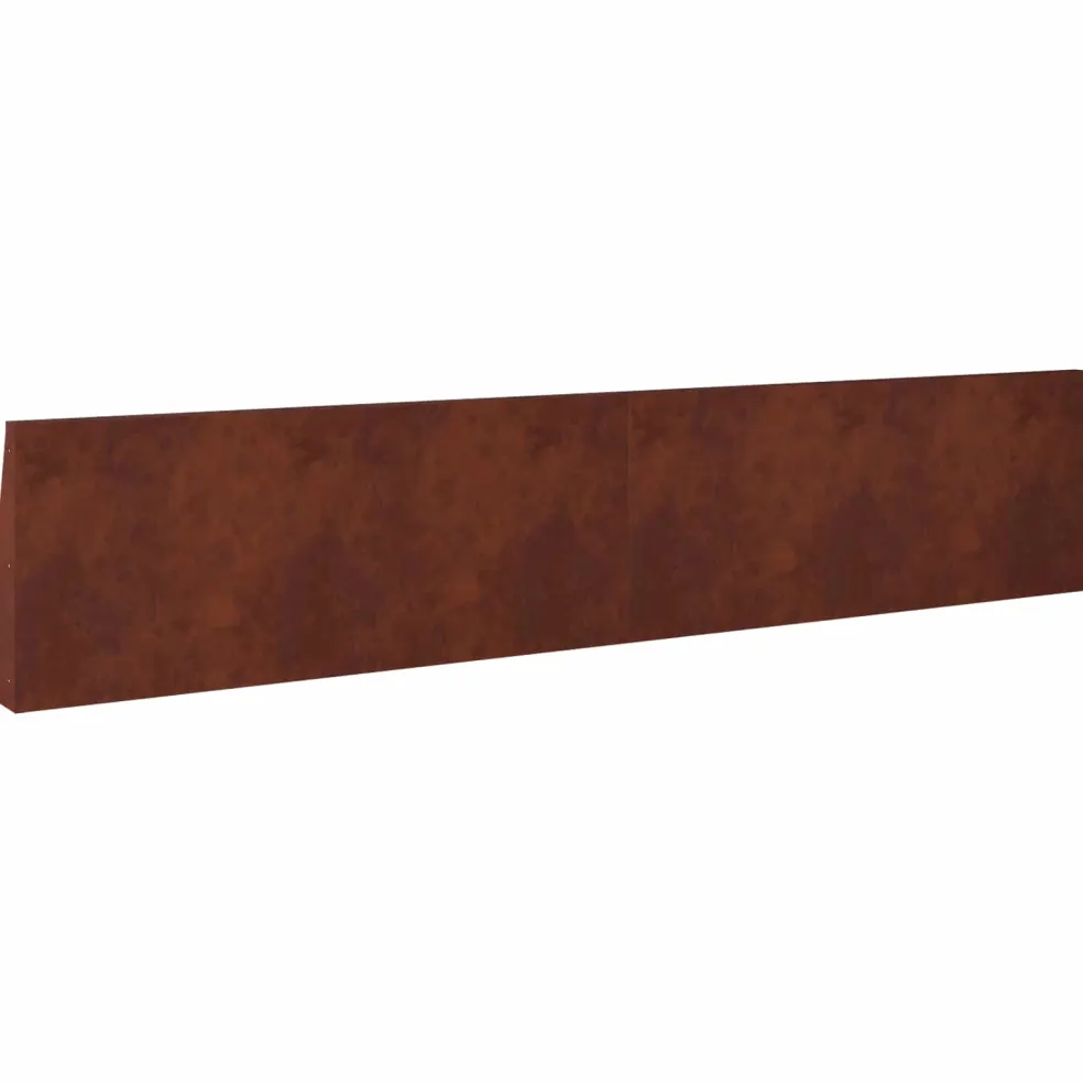 vidaXL Keerwand 4 st 100 x 12 x 30 cm weervast staal Roestkleurig