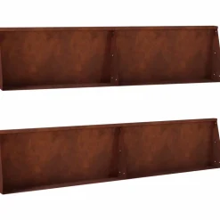 vidaXL Keerwand 4 st 100 x 12 x 30 cm weervast staal Roestkleurig
