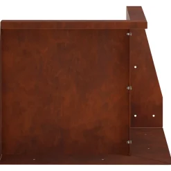 vidaXL Keerwand 2 st 50 x 50 x 30 cm weervast staal Roestkleurig