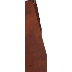 vidaXL Keerwand 6 st 100 x 12 x 30 cm weervast staal Roestkleurig